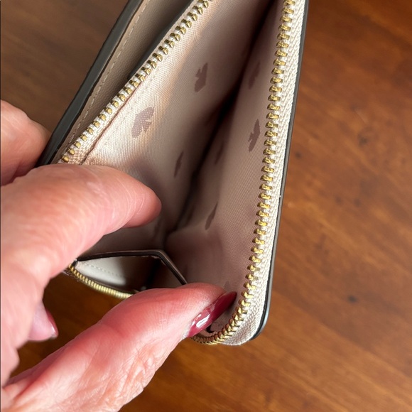 Kate Spade Metallic Gold Zip Wallet - Picture 3 of 7